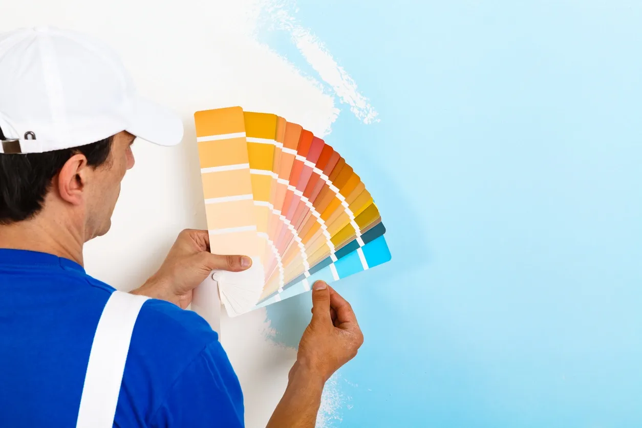 Painter displays colour book range