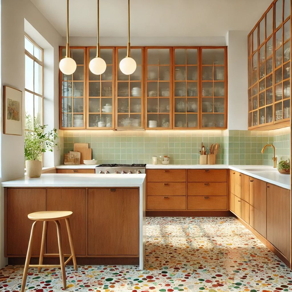 Large format tiles in contemporary Vancouver kitchen renovation