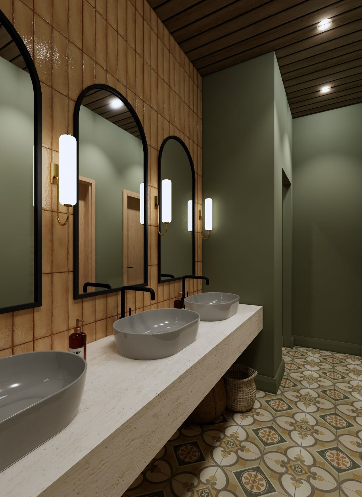 Commercial washroom renovation