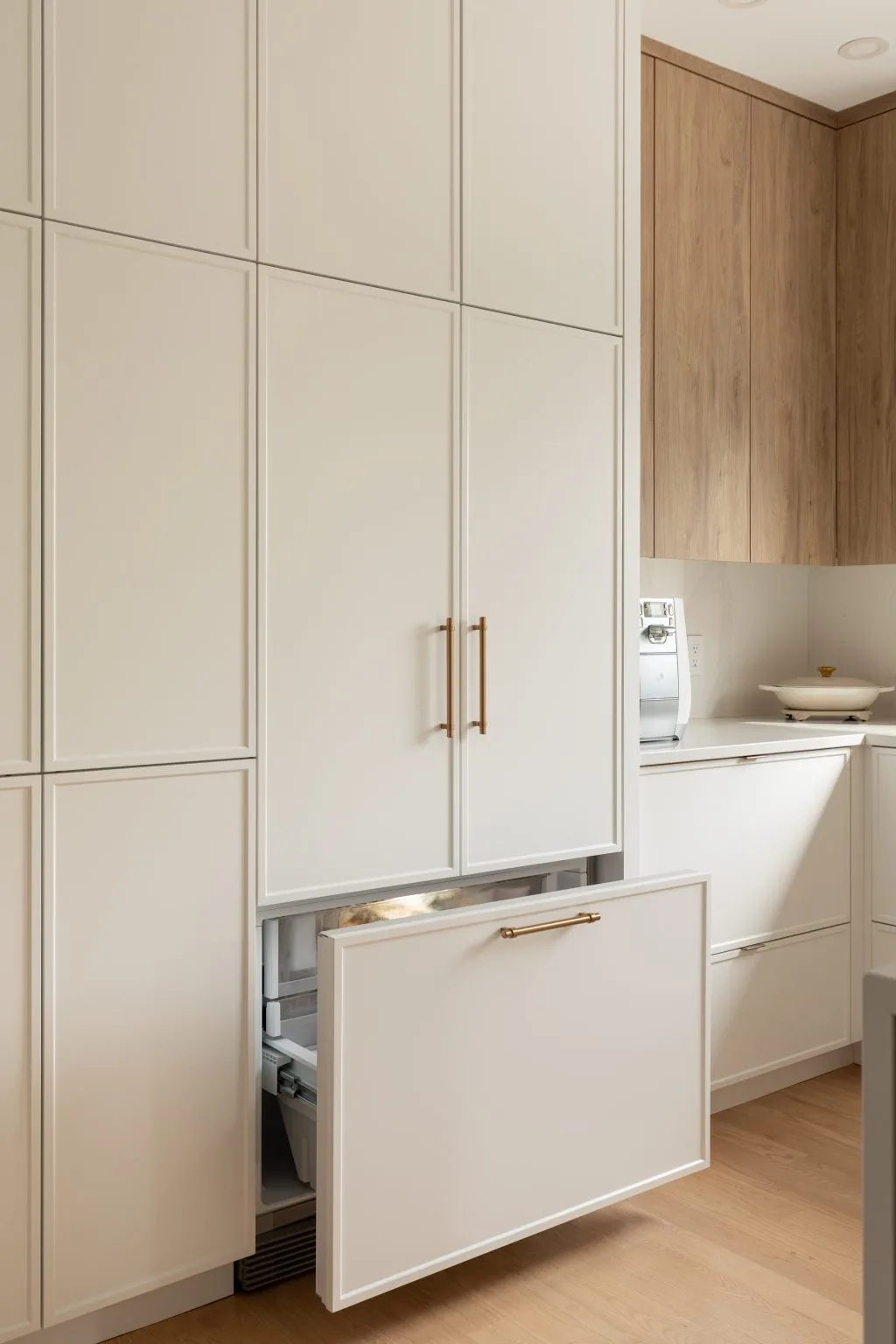 Custom kitchen cabinetry and integrated appliance design
