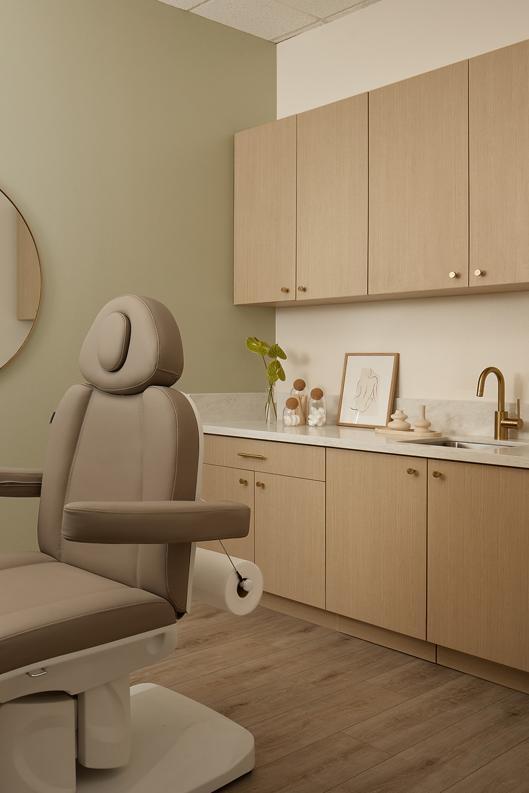 Modern medical clinic staff and consultation space