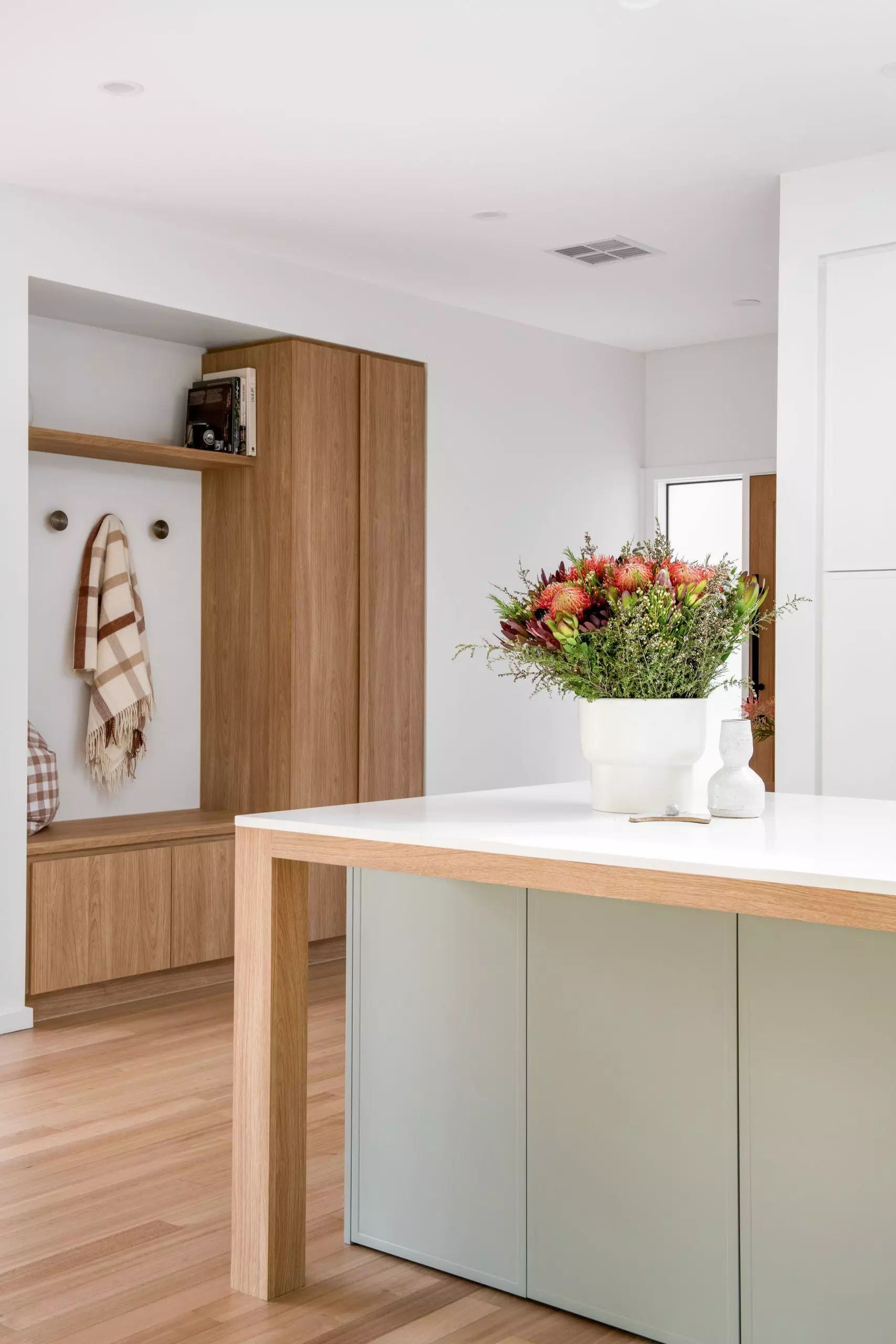 Luxury home renovation in West Vancouver by Quay Construction, featuring high-end architectural finishes and a modern open-concept interior.