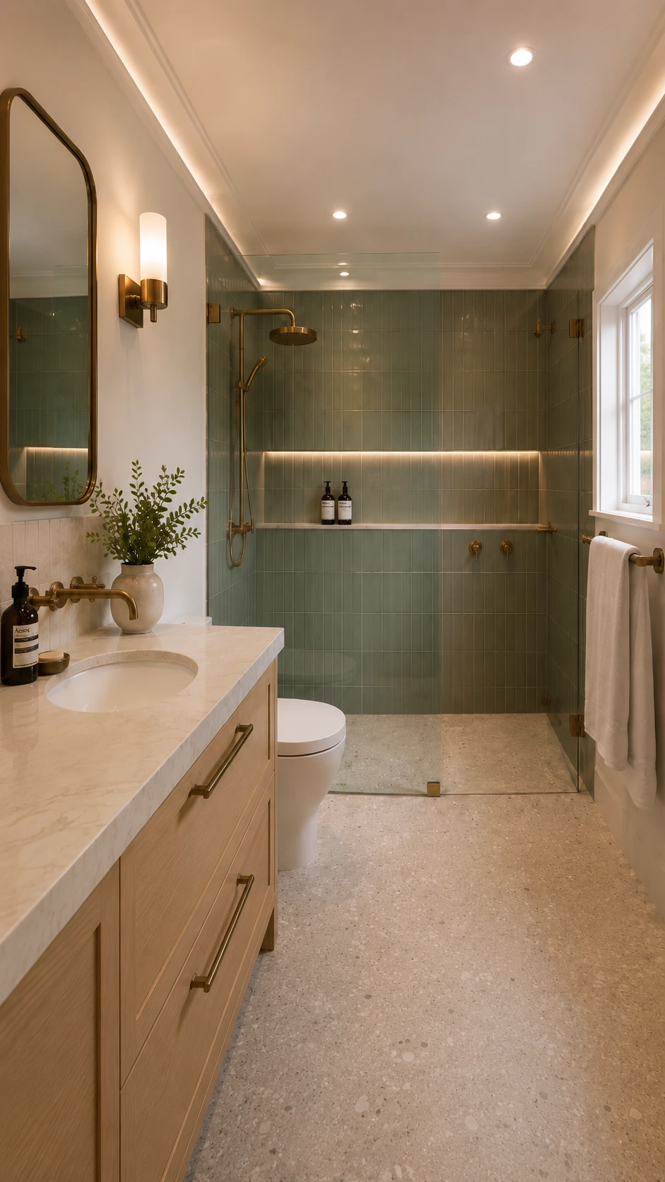 Modern bathroom renovation detail representing Lower Lonsdale condo bathroom planning
