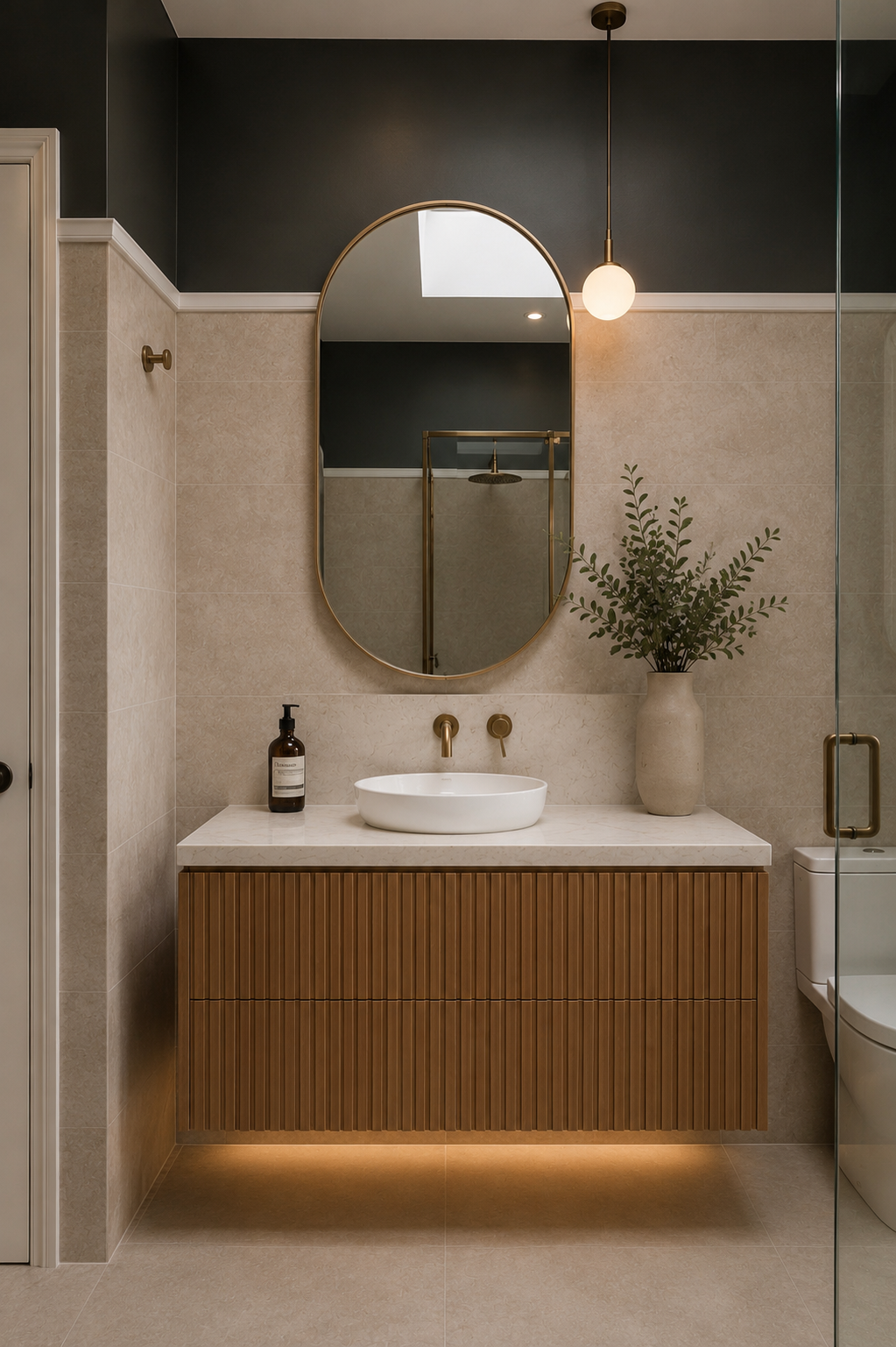 Refined bathroom shower and tile detail for a Lower Lonsdale renovation