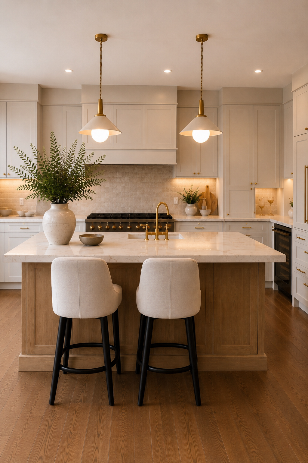 Completed custom home kitchen renovation