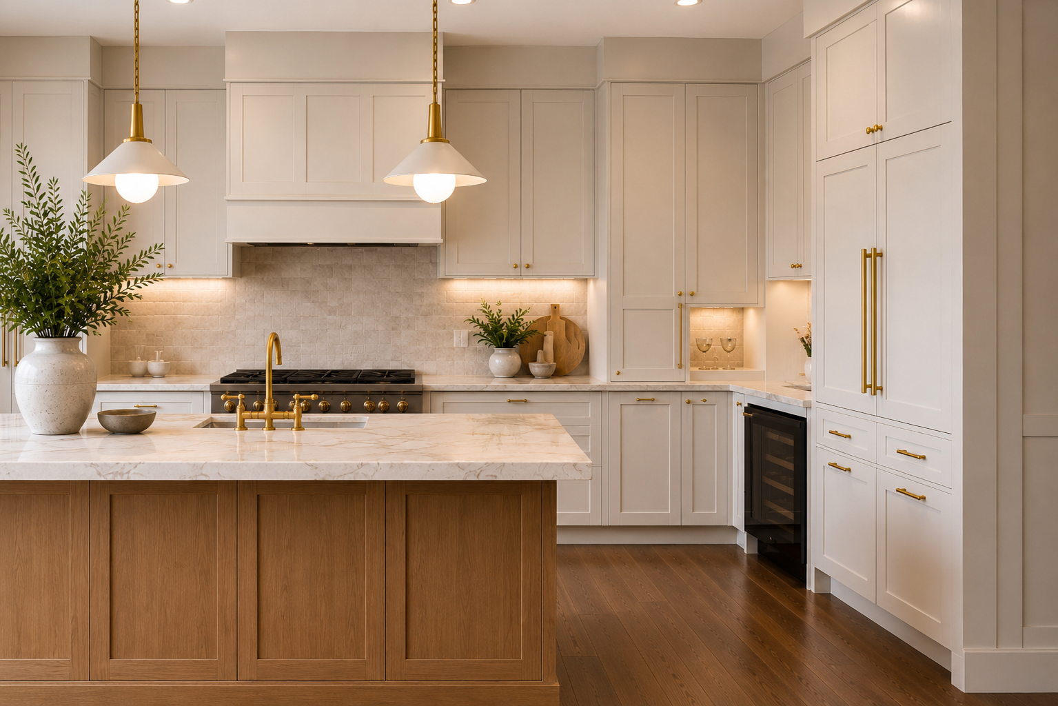Premium kitchen renovation completed by QUAY Construction, a Vancouver renovation company