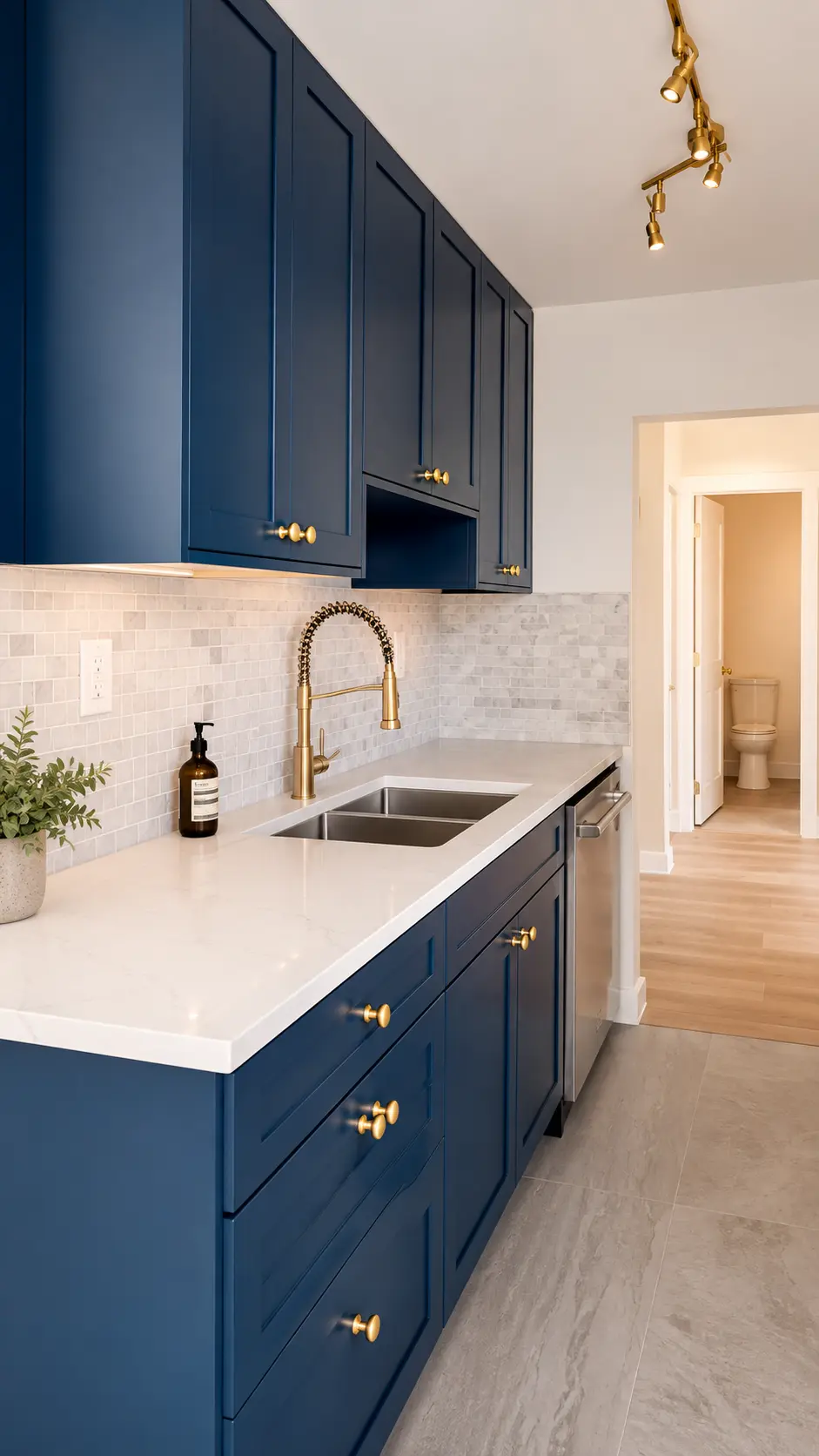 Custom cabinetry in completed West End Vancouver condo renovation