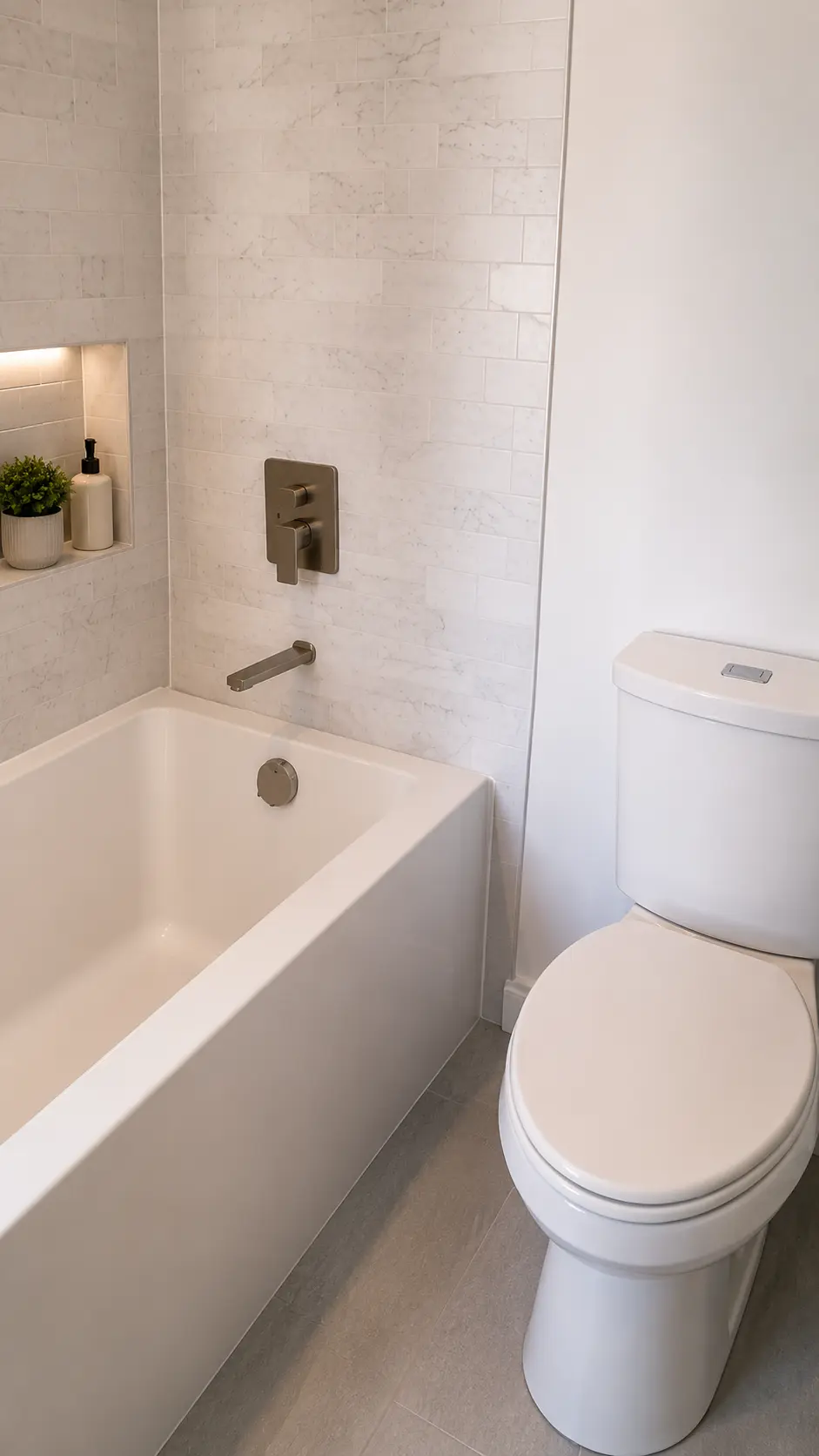 Detailed millwork, flooring and interior finishes in a completed West End Vancouver condo renovation