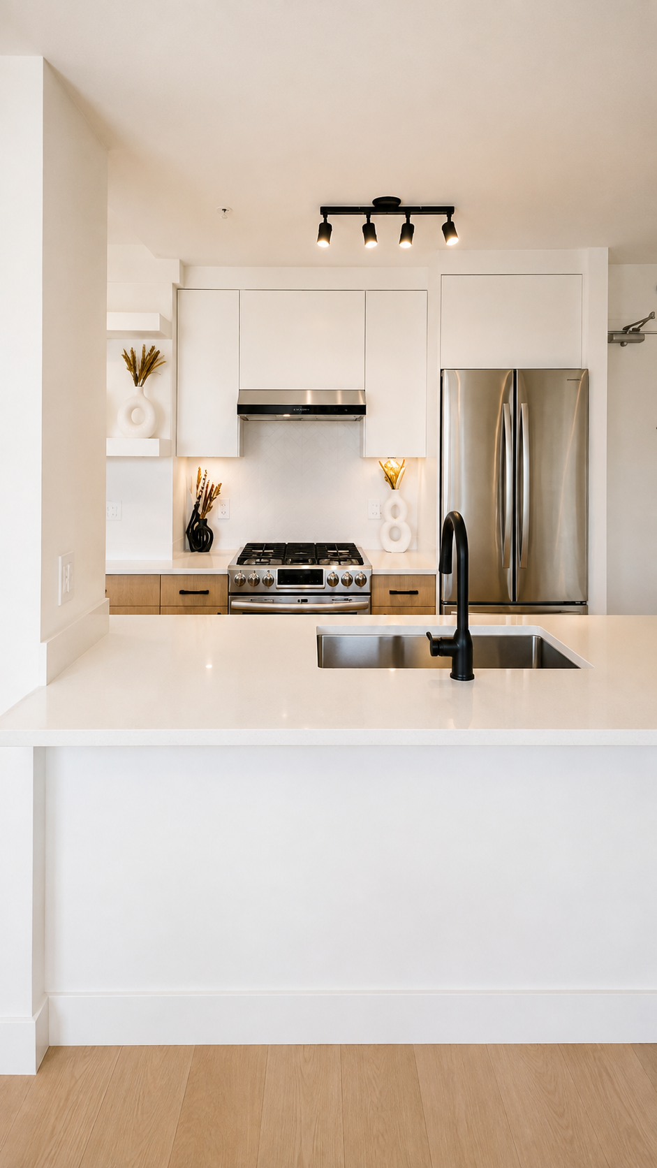 Custom kitchen and interior millwork completed during a Yaletown Vancouver condo renovation