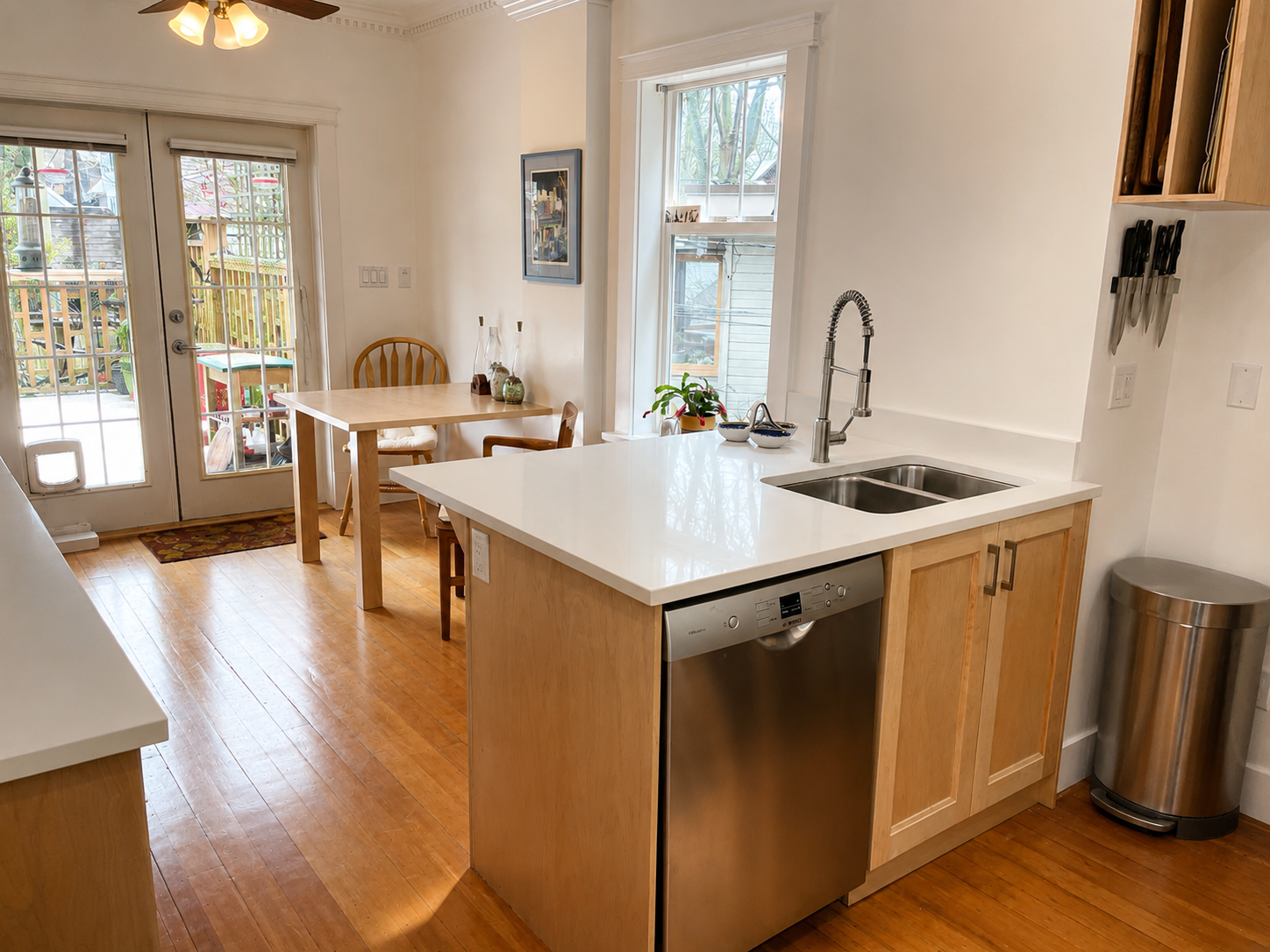 Completed Kitsilano kitchen renovation by QUAY Construction