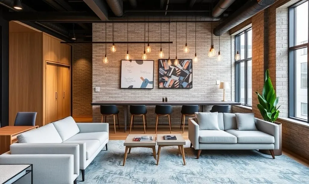 Open commercial office renovation in Vancouver