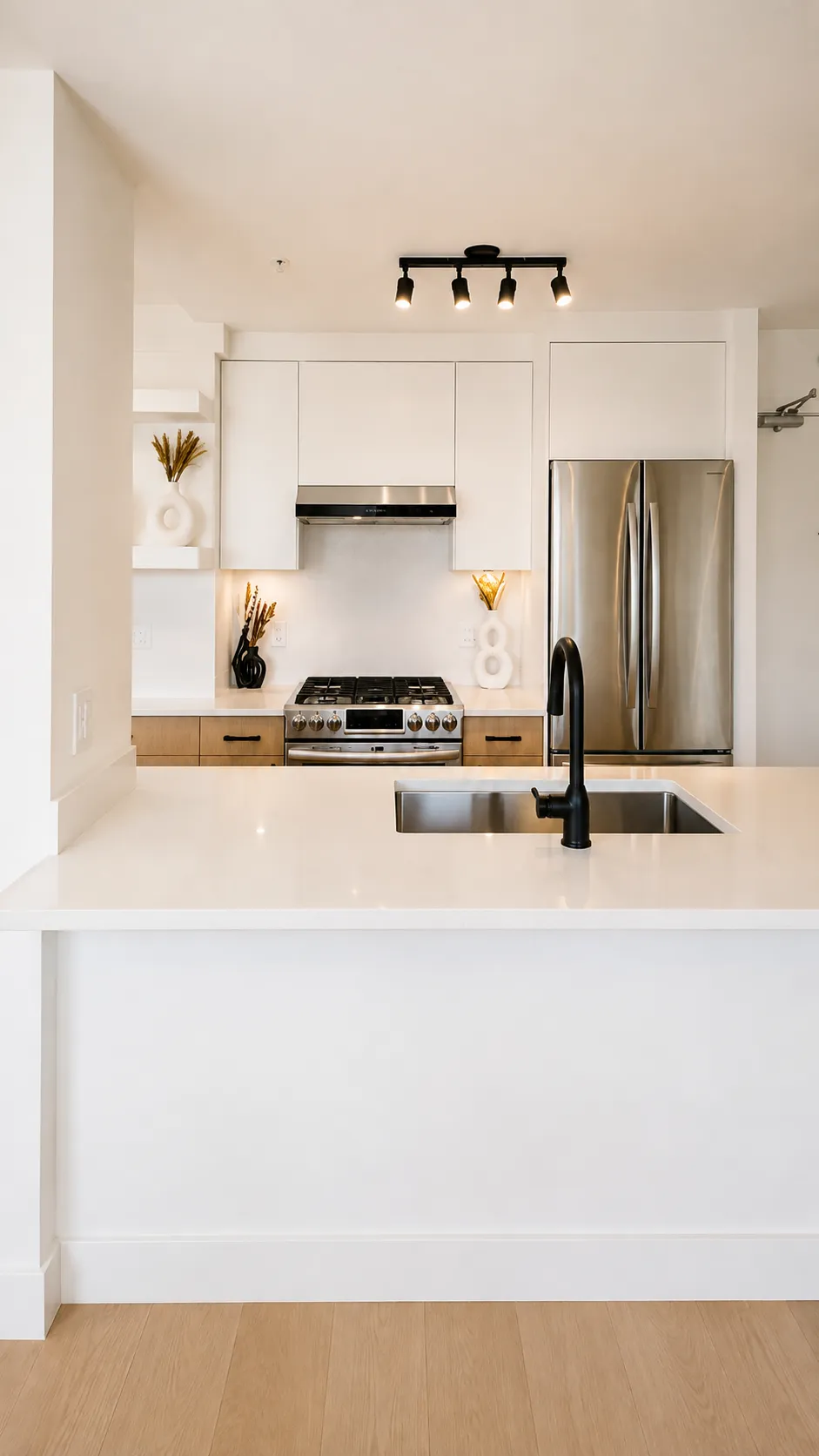 Custom kitchen and interior millwork completed during a Yaletown Vancouver condo renovation