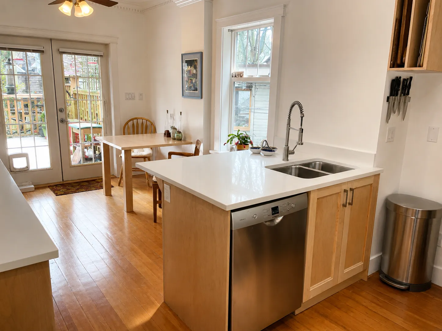 Completed Kitsilano kitchen renovation by QUAY Construction