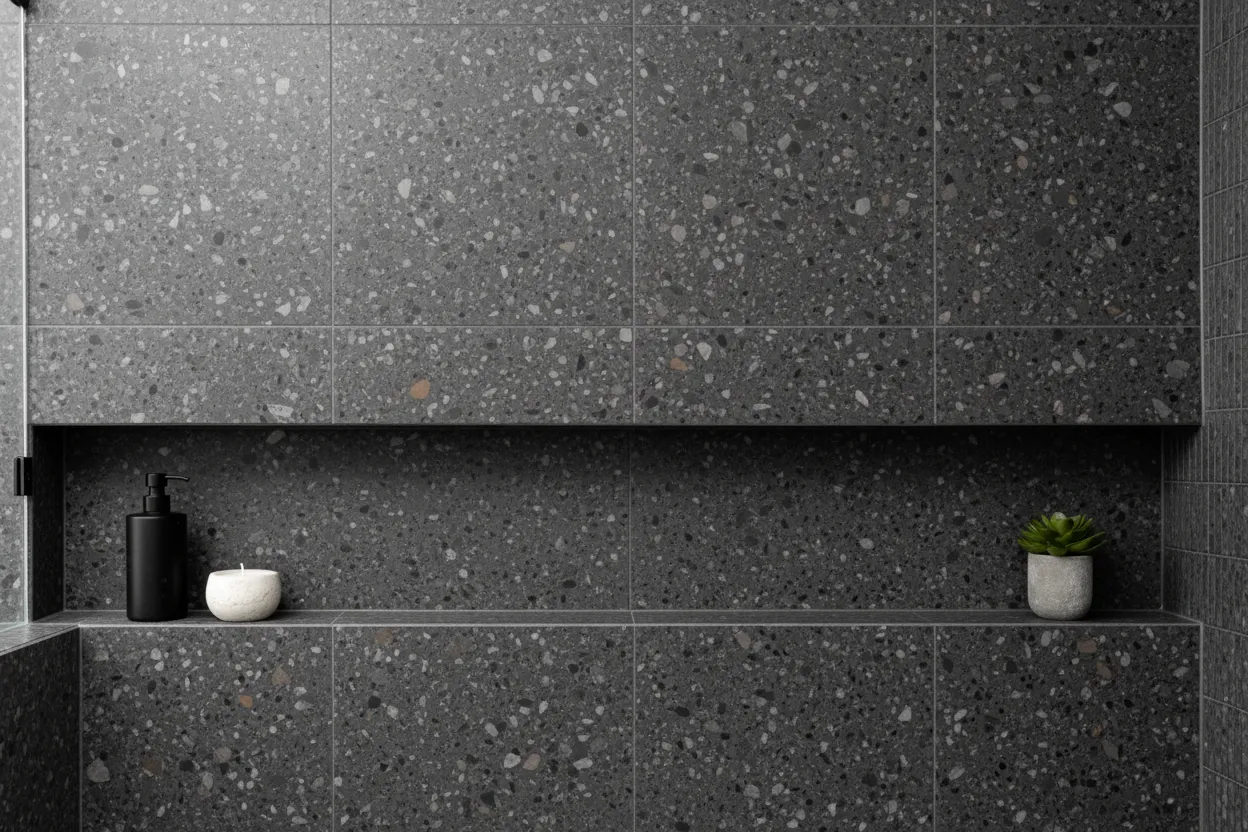 Premium condo bathroom renovation completed by QUAY Construction