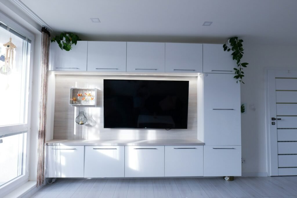 Modern minimalist condo interior