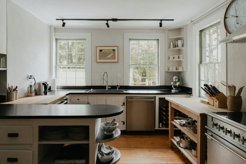 Farmhouse-style home kitchen