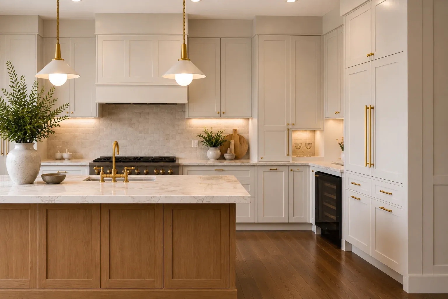 Premium kitchen renovation completed by QUAY Construction, a Vancouver renovation company