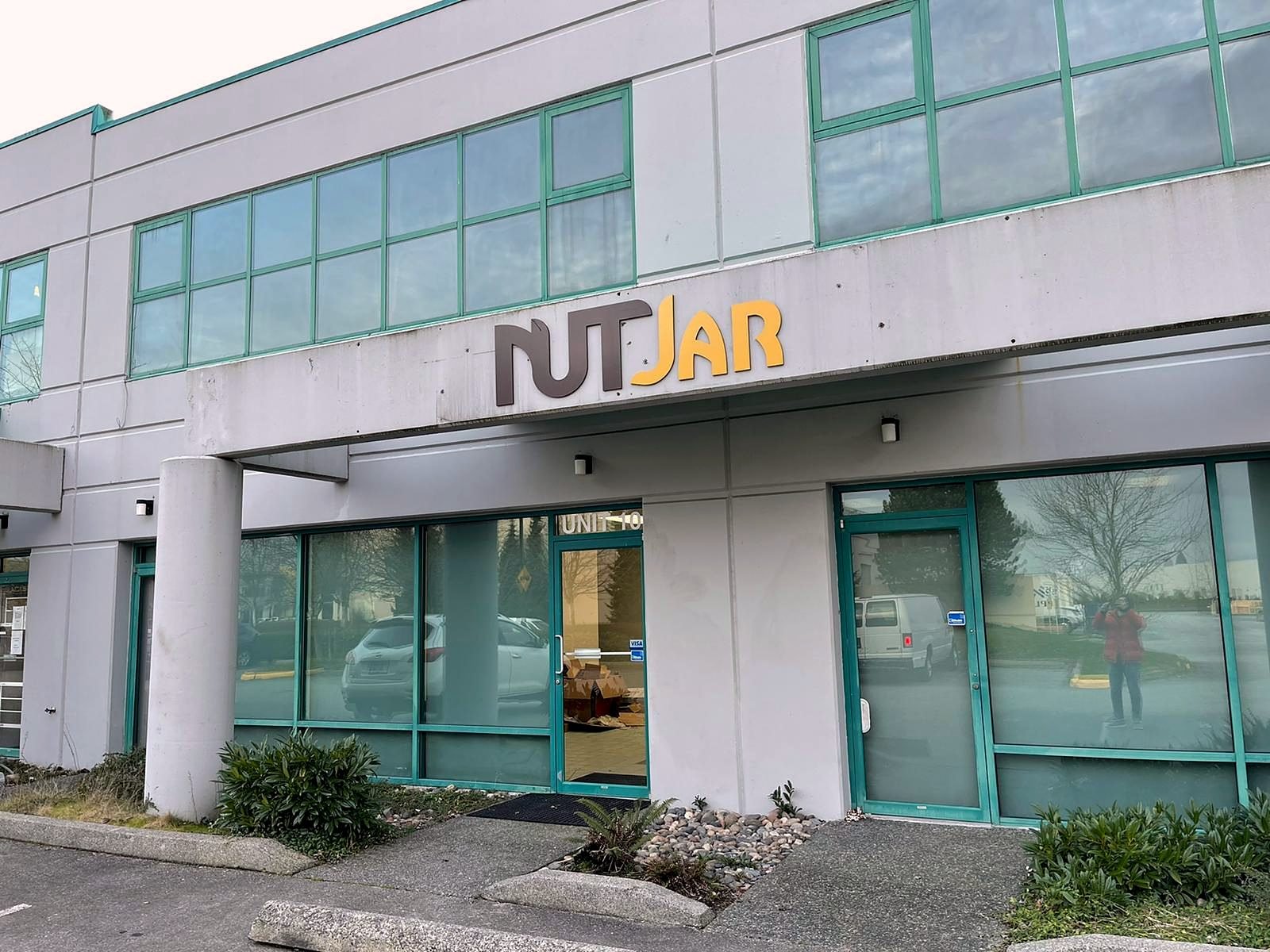NutJar headquarters building on Annacis Island in Delta